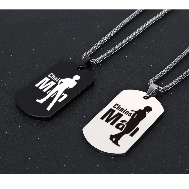 Аниме бензопила Man Cos Power Makima Denji и т. д. Аксессуар силуэт из титановой стали Подвеска подарок для удостоверения личности
Аниме бензопила Man Cos Power Makima Denji и т. д. Аксессуар силуэт из титановой стали Подвеска подарок для удостоверения личности