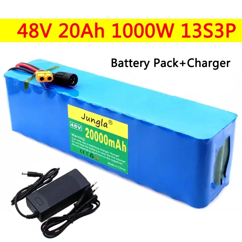 Originele 48V 20Ah 1000W 13S3P 20000Mah Lithium Ion Batterij 54.6V Lithium Ion Batterij Elektrische Scooter Met Bms + Lader 
Originele 48V 20Ah 1000W 13S3P 20000Mah Lithium Ion Batterij 54.6V Lithium Ion Batterij Elektrische Scooter Met Bms + Lader