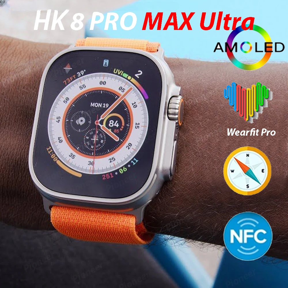 HK8 Pro MAX Ultra Smart Watch Series 8 49mm 2.12″ Amoled Screen High Refresh Rate NFC Sport Compass For Apple Watch Ultra 2023
HK8 Pro MAX Ultra Smart Watch Series 8 49mm 2.12″ Amoled Screen High Refresh Rate NFC Sport Compass For Apple Watch Ultra 2023