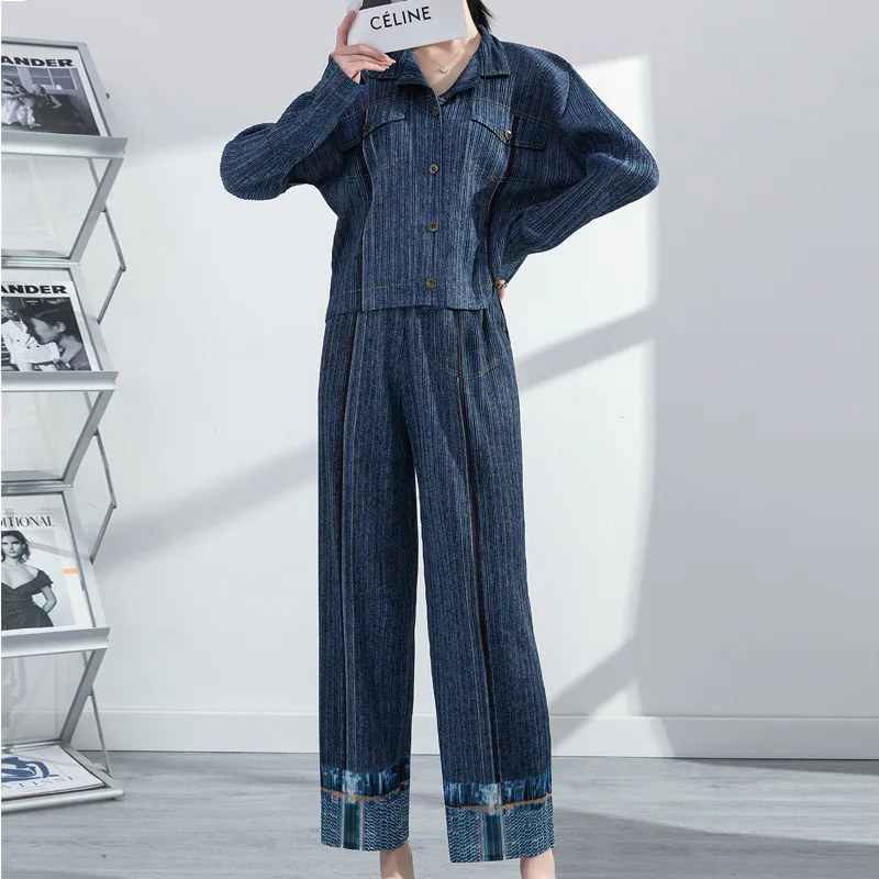 SuperAen Top Coat Women's 2022 Spring New Fashion Loose Shirt Straight Tube Wide Leg Pants Two-piece Set
SuperAen Top Coat Women's 2022 Spring New Fashion Loose Shirt Straight Tube Wide Leg Pants Two-piece Set