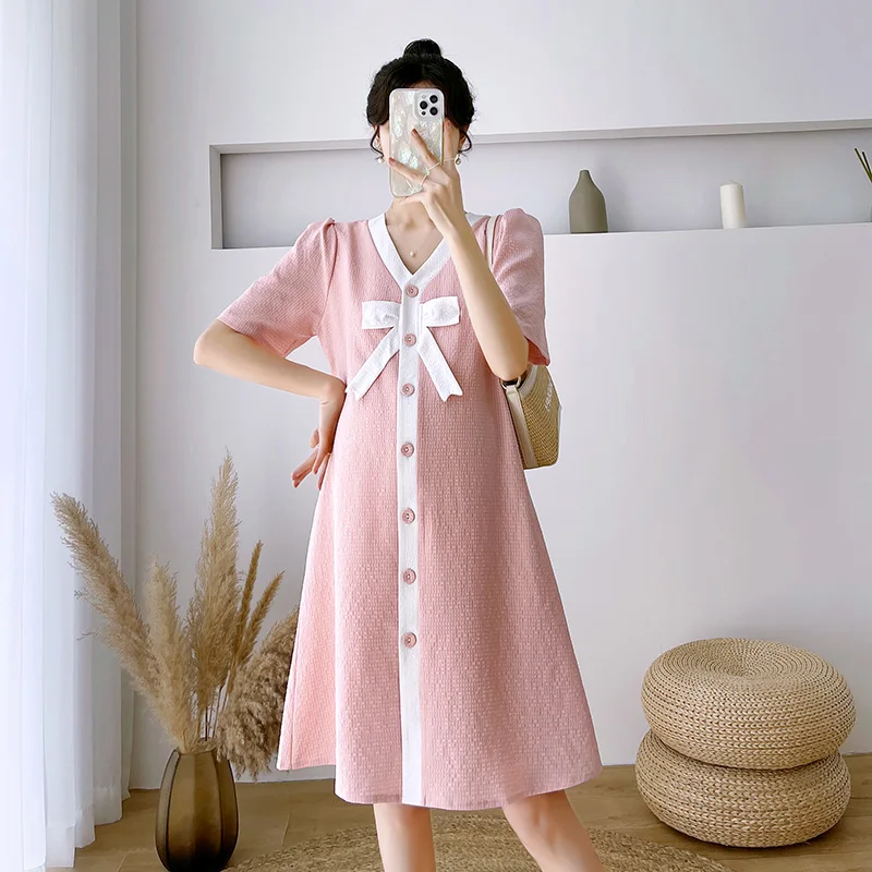 5005# 2022 Summer Korean Fashion Maternity Dress Sweet Lovely A Line OL Work Laides Clothes for Pregnant Women Formal Pregnancy
5005# 2022 Summer Korean Fashion Maternity Dress Sweet Lovely A Line OL Work Laides Clothes for Pregnant Women Formal Pregnancy