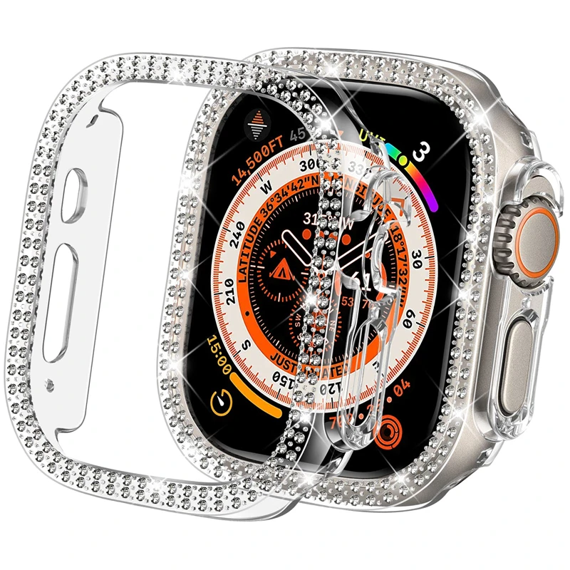 Diamond Case for Apple Watch Ultra 8 49mm Bling Bumper Protector Cover IWatch Series 8 Accessories for Women Crystal Frame
Diamond Case for Apple Watch Ultra 8 49mm Bling Bumper Protector Cover IWatch Series 8 Accessories for Women Crystal Frame