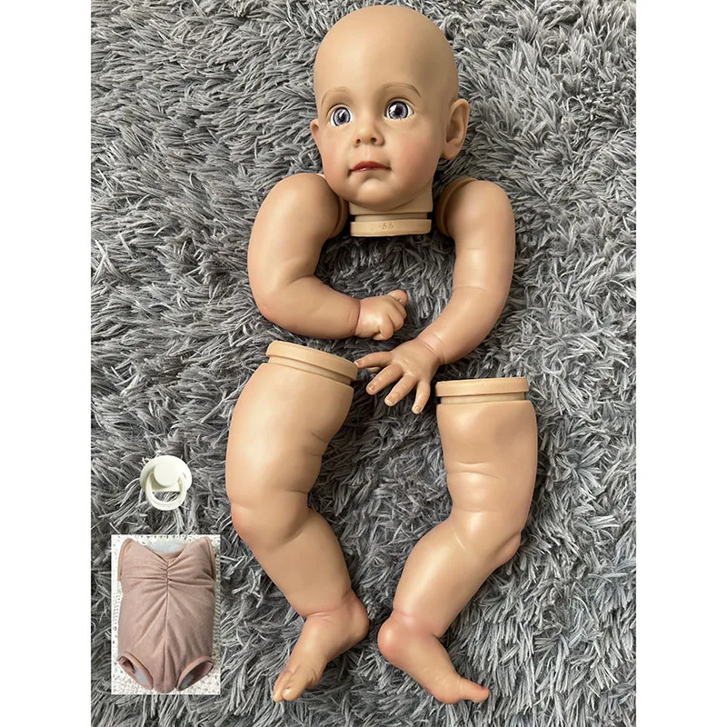 24inch Reborn Doll Kit Maggi Already 3D Painted Doll Kits in Dark Brown Skin with Cloth Body and Pacifier
24inch Reborn Doll Kit Maggi Already 3D Painted Doll Kits in Dark Brown Skin with Cloth Body and Pacifier