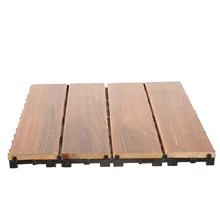Tile Outdoor Wooden Floor Deck Flooring Carbonized Interlocking Home Plastic Balcony