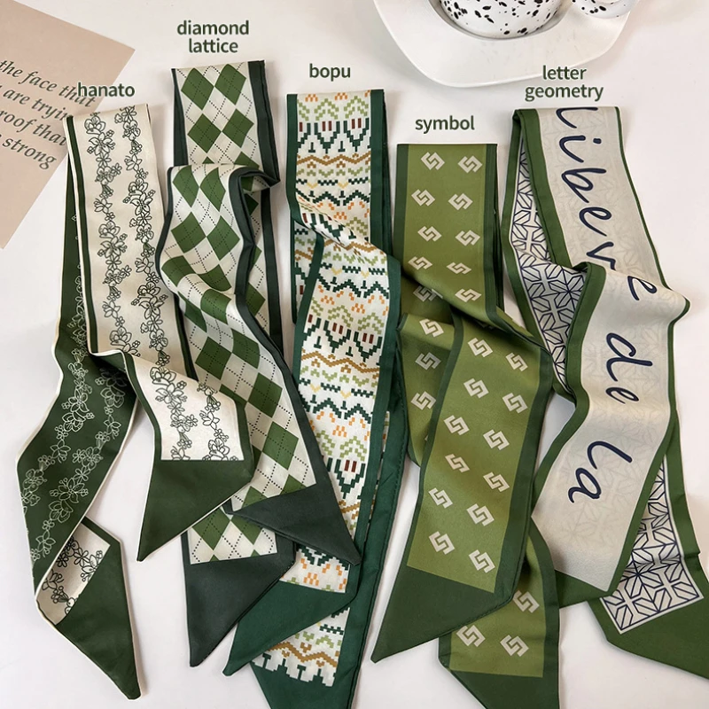 Fashion Hair Ribbons Headwear for Women Bow Letter Flowers Print Smile Long Hairbands Silk Scarf Headbands Hair Accessories
Fashion Hair Ribbons Headwear for Women Bow Letter Flowers Print Smile Long Hairbands Silk Scarf Headbands Hair Accessories