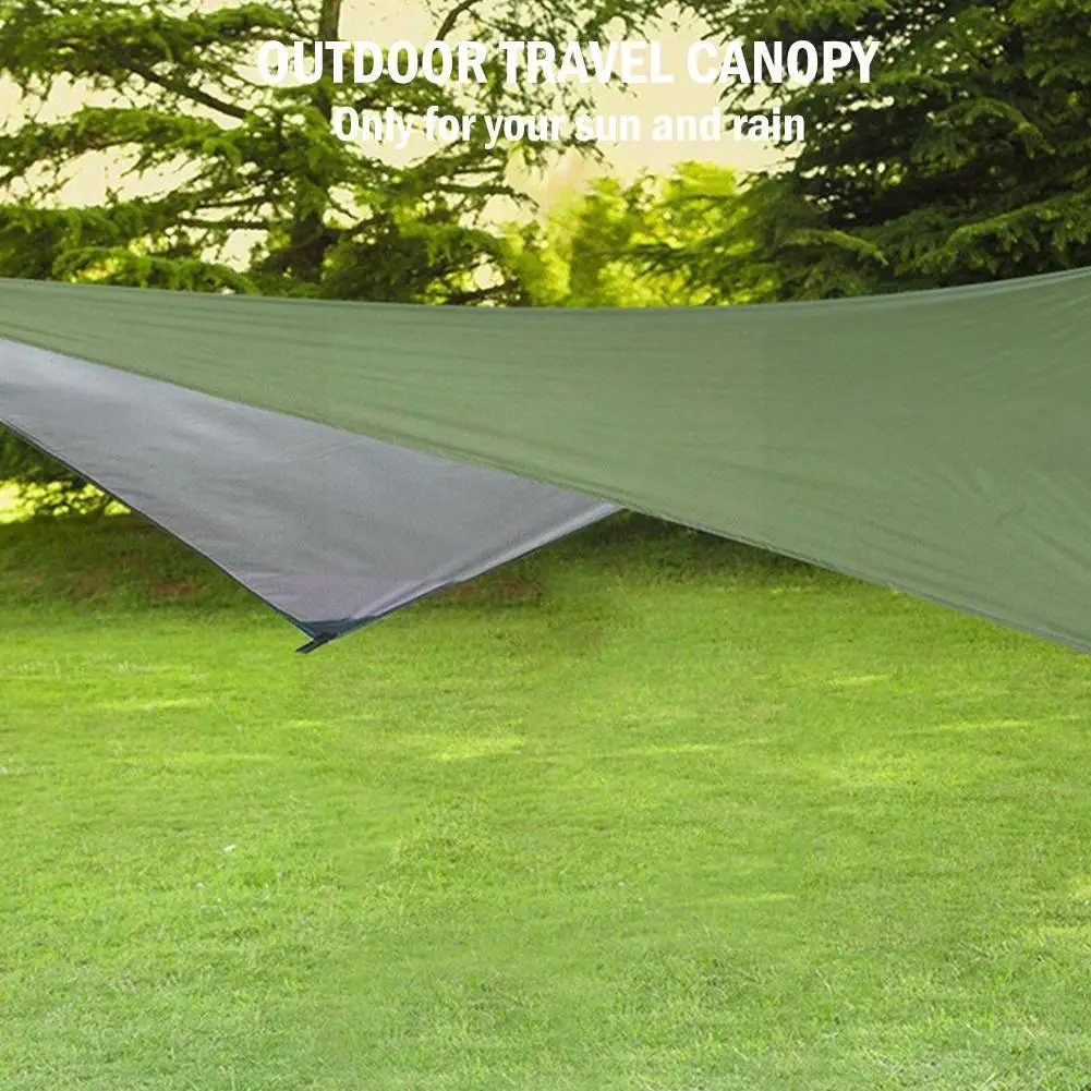 300*290cm Tourist Awning Tent Canvas Ultralight Shade Canopy Awning Hammock Camouflage Shelter Outdoor Waterproof Garden Z7o1
300*290cm Tourist Awning Tent Canvas Ultralight Shade Canopy Awning Hammock Camouflage Shelter Outdoor Waterproof Garden Z7o1