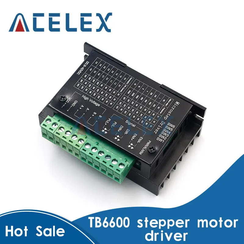 

TB6600 Stepper Motor Driver 4A 9~42V TTL 32 Micro-Step CNC 1 Axis NEW 2 or 4 Phase of Stepper Moto 42, 57, 86