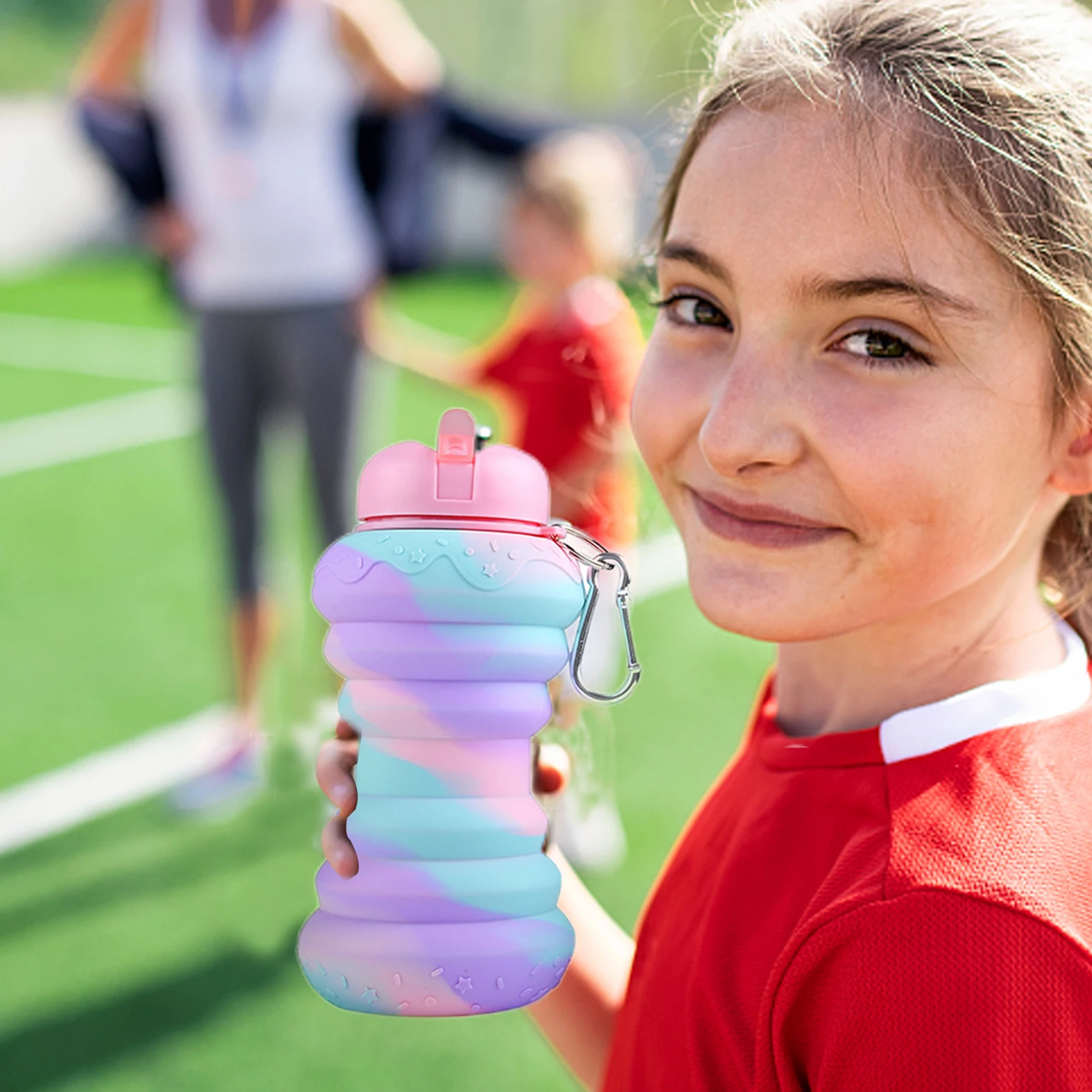 Collapsible Water Bottles BPA Free Silicone Water Bottles Expandable Water Bottle Sports Cups Carabiner Foldable Water Bottles
Collapsible Water Bottles BPA Free Silicone Water Bottles Expandable Water Bottle Sports Cups Carabiner Foldable Water Bottles