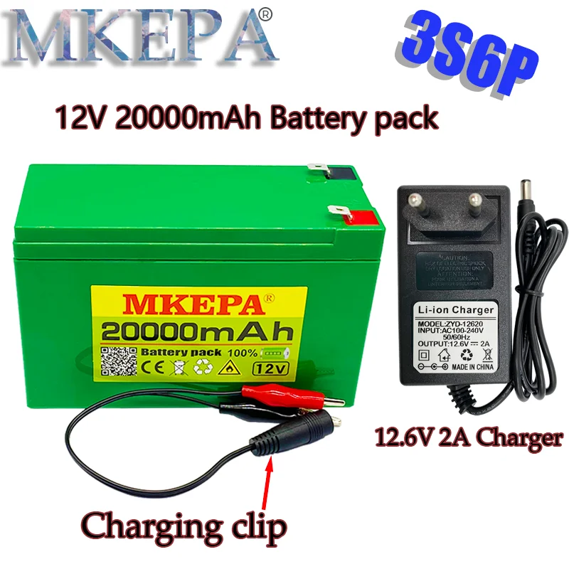 new pattern12V 20Ah 3S6P 18650 lithium battery pack + 12.6V 2A charger, built-in 20Ah high current BMS, used for sprayer,
new pattern12V 20Ah 3S6P 18650 lithium battery pack + 12.6V 2A charger, built-in 20Ah high current BMS, used for sprayer,