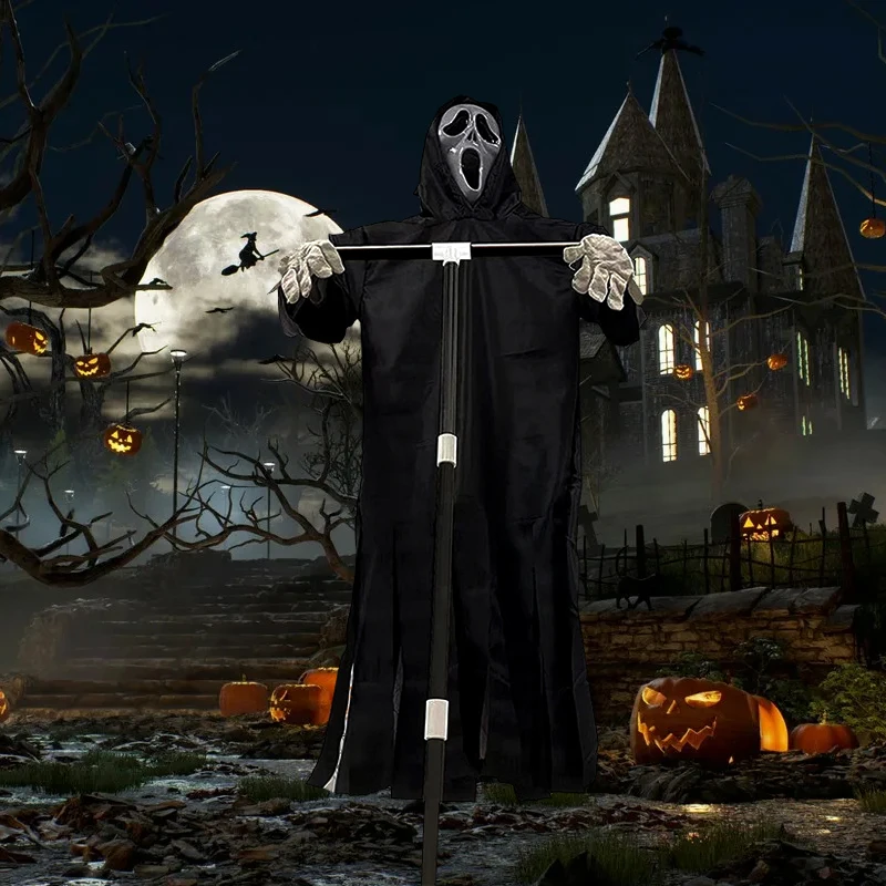 2022 Хэллоуин сад Ghostface Scarecrow декорация уличное украшение портативный подвесной Ghostface Scarecrow страшный реквизит 
2022 Хэллоуин сад Ghostface Scarecrow декорация уличное украшение портативный подвесной Ghostface Scarecrow страшный реквизит