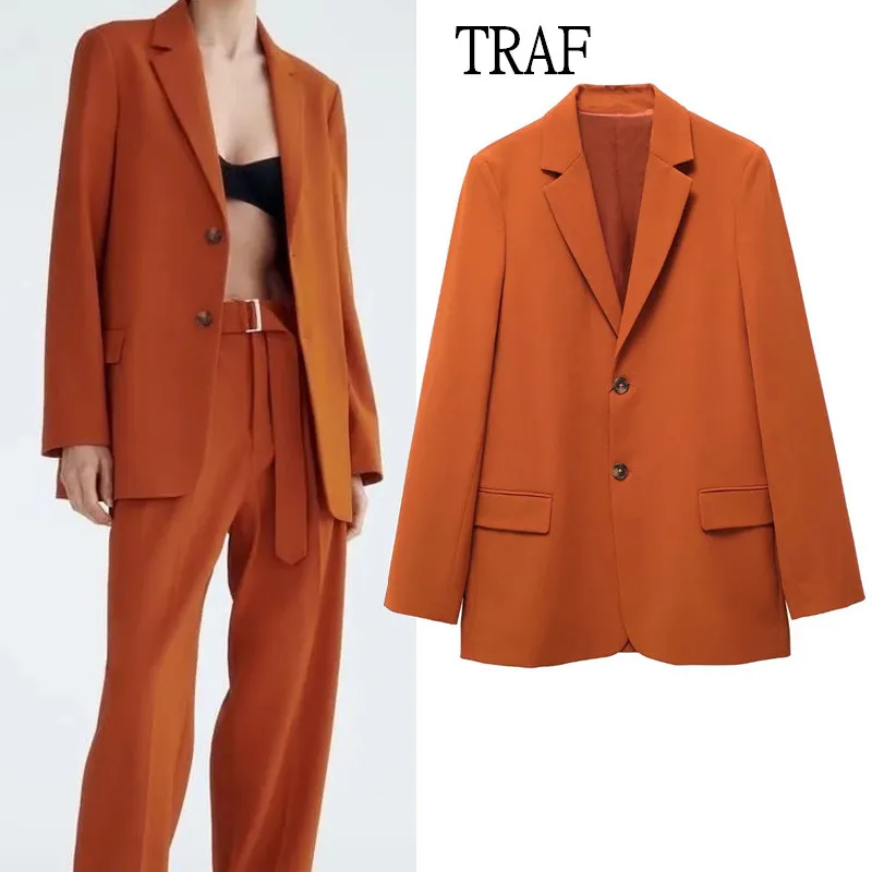 TRAF Women Straight Blazer 2022 Fashion Office Long Sleeve Casual Blazer Chic Button Elegant Woman Clothes Vintage Female Set
TRAF Women Straight Blazer 2022 Fashion Office Long Sleeve Casual Blazer Chic Button Elegant Woman Clothes Vintage Female Set