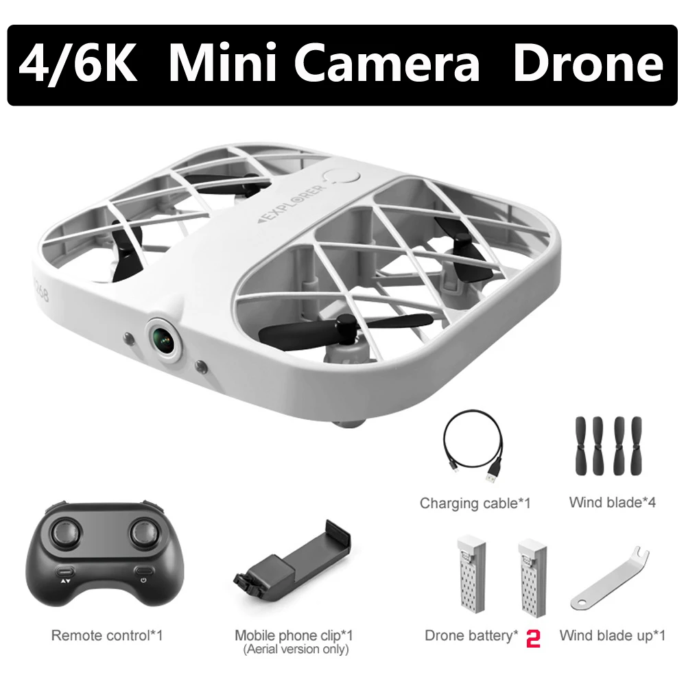 6K 4K Mini Camera Drone Quadcopter Real-Time Transmission Mini Pocket UFO Small Remote Control Plane Toy Boy Gift
6K 4K Mini Camera Drone Quadcopter Real-Time Transmission Mini Pocket UFO Small Remote Control Plane Toy Boy Gift