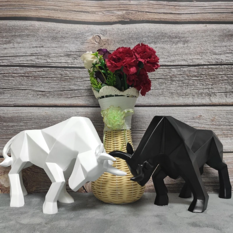 Statue Bull Animal 3D Resin Figurines Creative Nordic Modern Decoration Living Room Decor Statues for Decor Desktop Accessories
Statue Bull Animal 3D Resin Figurines Creative Nordic Modern Decoration Living Room Decor Statues for Decor Desktop Accessories