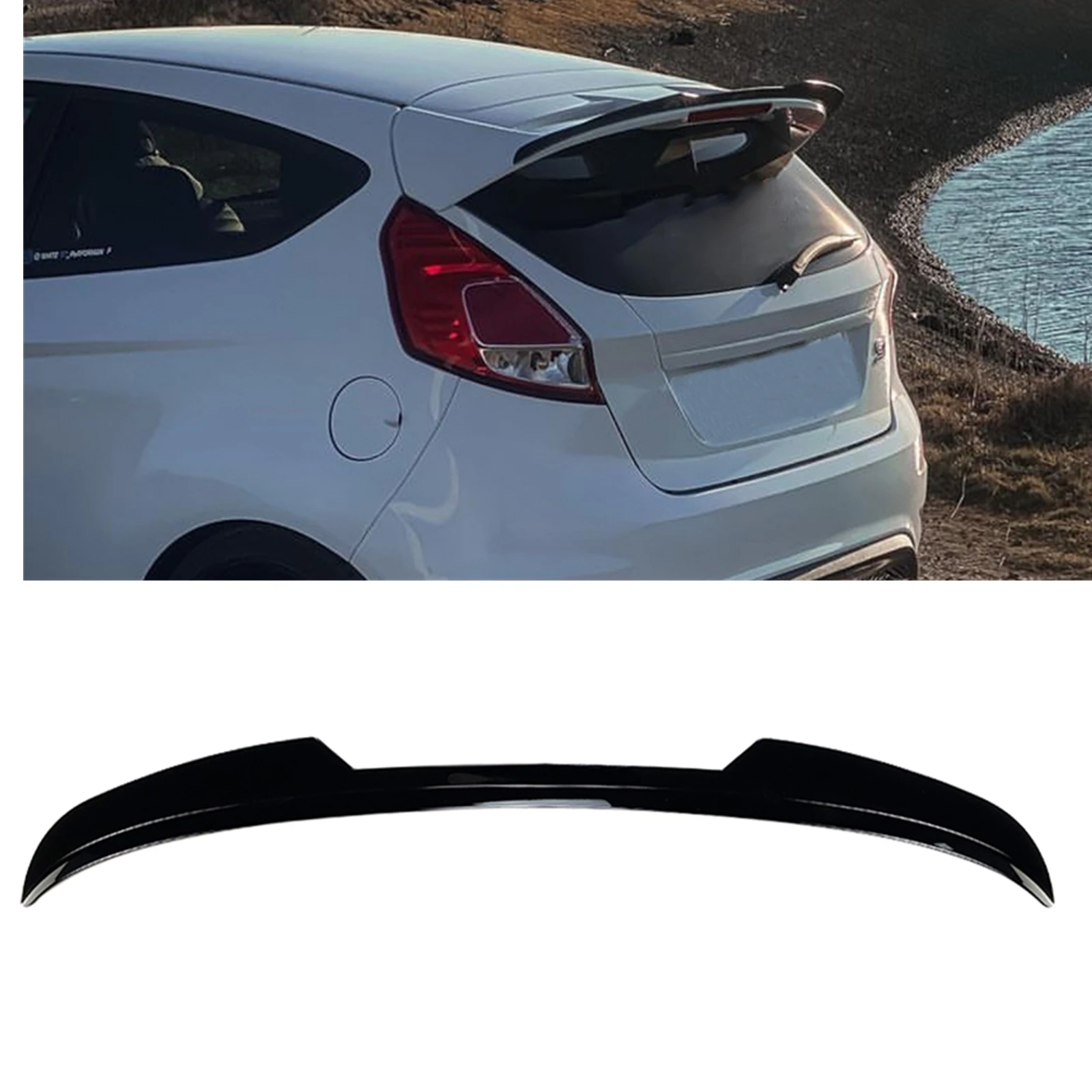 Car Rear Trunk Roof Spoiler Wing For Ford Fiesta ST-Line MK6 MK6.5 2008-2017 Glossy Black Tailgate Lid Window Upper Splitter Lip
Car Rear Trunk Roof Spoiler Wing For Ford Fiesta ST-Line MK6 MK6.5 2008-2017 Glossy Black Tailgate Lid Window Upper Splitter Lip
