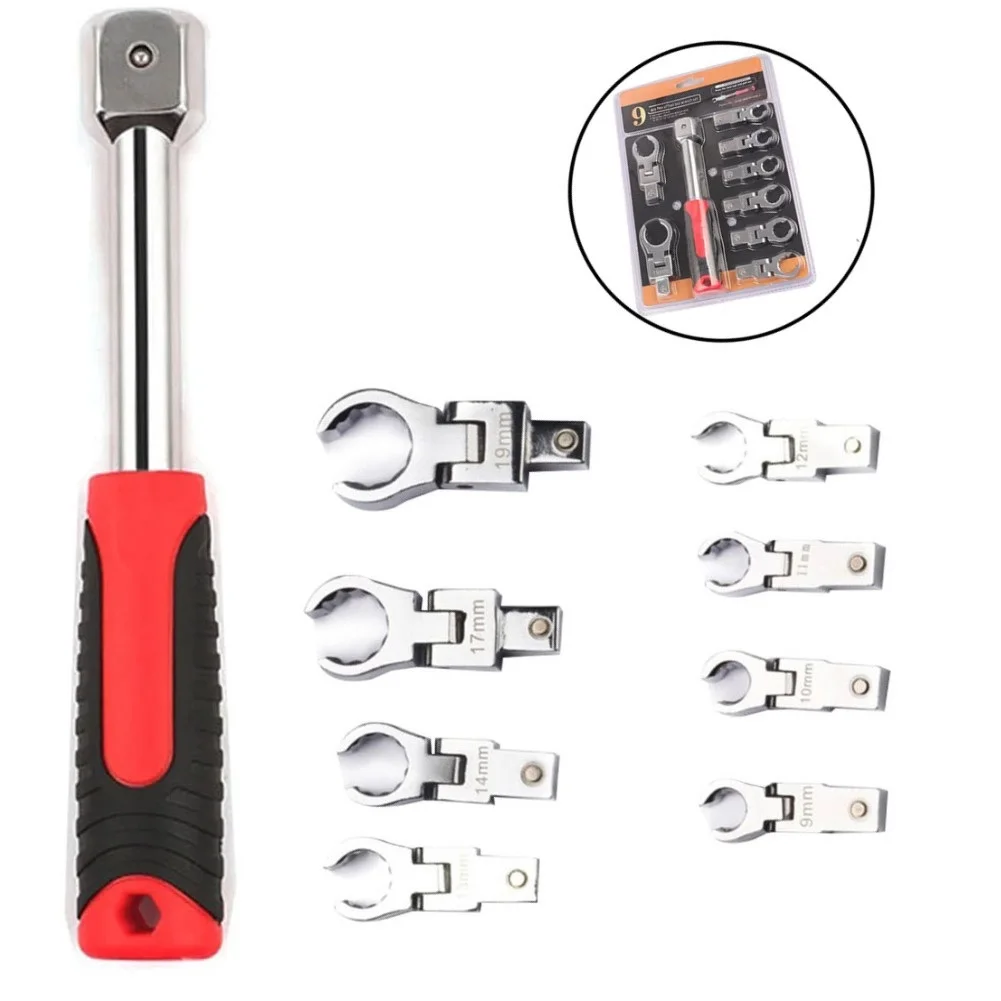 Ratchet Wrench Shaking Head Interchangeable Combination Set Rotatable 180 Degrees Removable Flexible Torque Spanner Hand Tools
Ratchet Wrench Shaking Head Interchangeable Combination Set Rotatable 180 Degrees Removable Flexible Torque Spanner Hand Tools