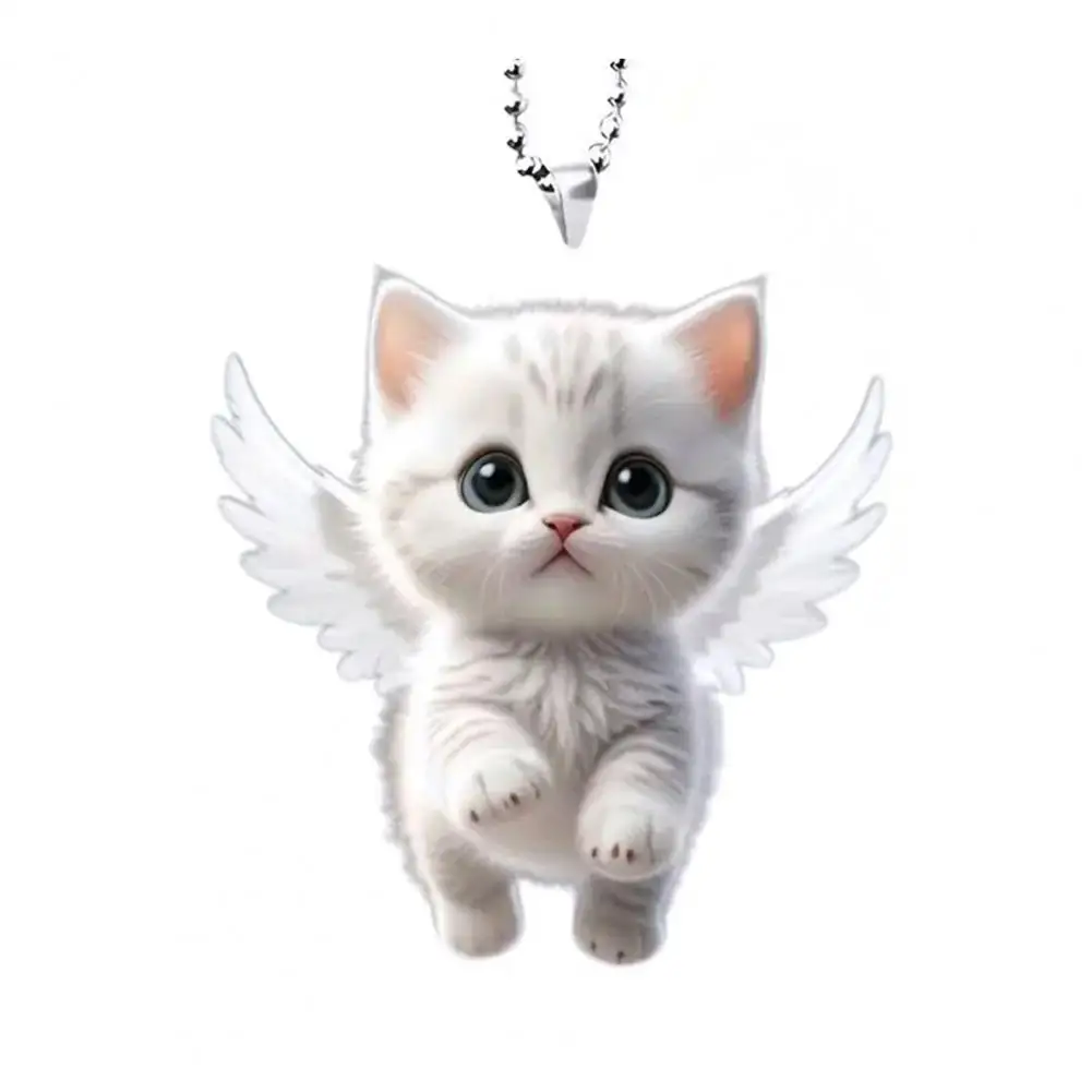 Подвеска с изображением ангела и кота, украшение для зеркала заднего вида, украшение автомобиля, милый белый кулон с котенком и ремешком, химерный шарм, автомобильные аксессуары
Подвеска с изображением ангела и кота, украшение для зеркала заднего вида, украшение автомобиля, милый белый кулон с котенком и ремешком, химерный шарм, автомобильные аксессуары