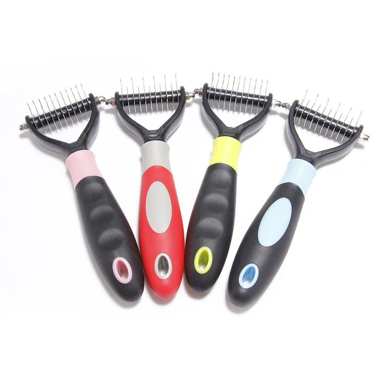 Pets Fur Knot Cutter Dog Grooming Shedding Tools Pet Cat Hair Removal Comb Brush Double Sided Pet Products Comb for Cats
Pets Fur Knot Cutter Dog Grooming Shedding Tools Pet Cat Hair Removal Comb Brush Double Sided Pet Products Comb for Cats