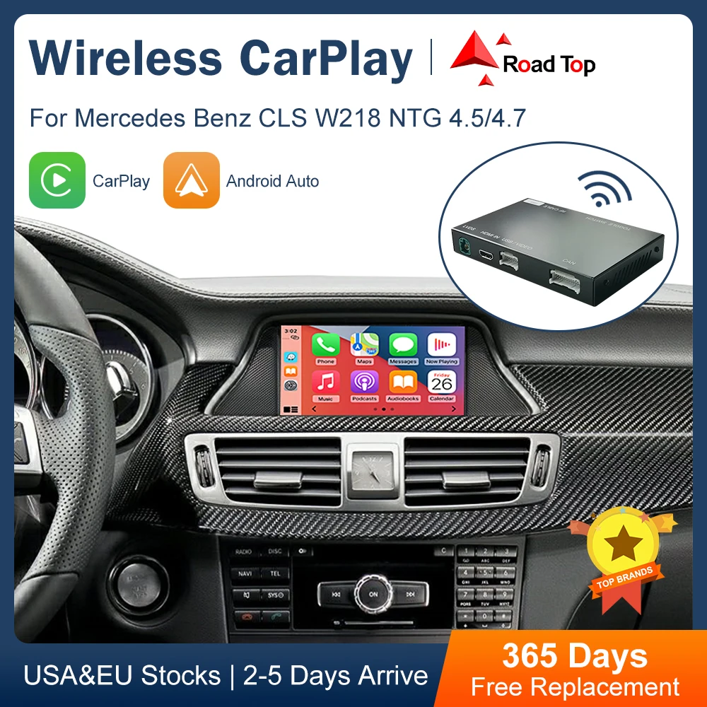Wireless Apple CarPlay Android Auto for Mercedes Benz CLS W218 2011-2015, with Mirror Link AirPlay Car Play Functions
Wireless Apple CarPlay Android Auto for Mercedes Benz CLS W218 2011-2015, with Mirror Link AirPlay Car Play Functions