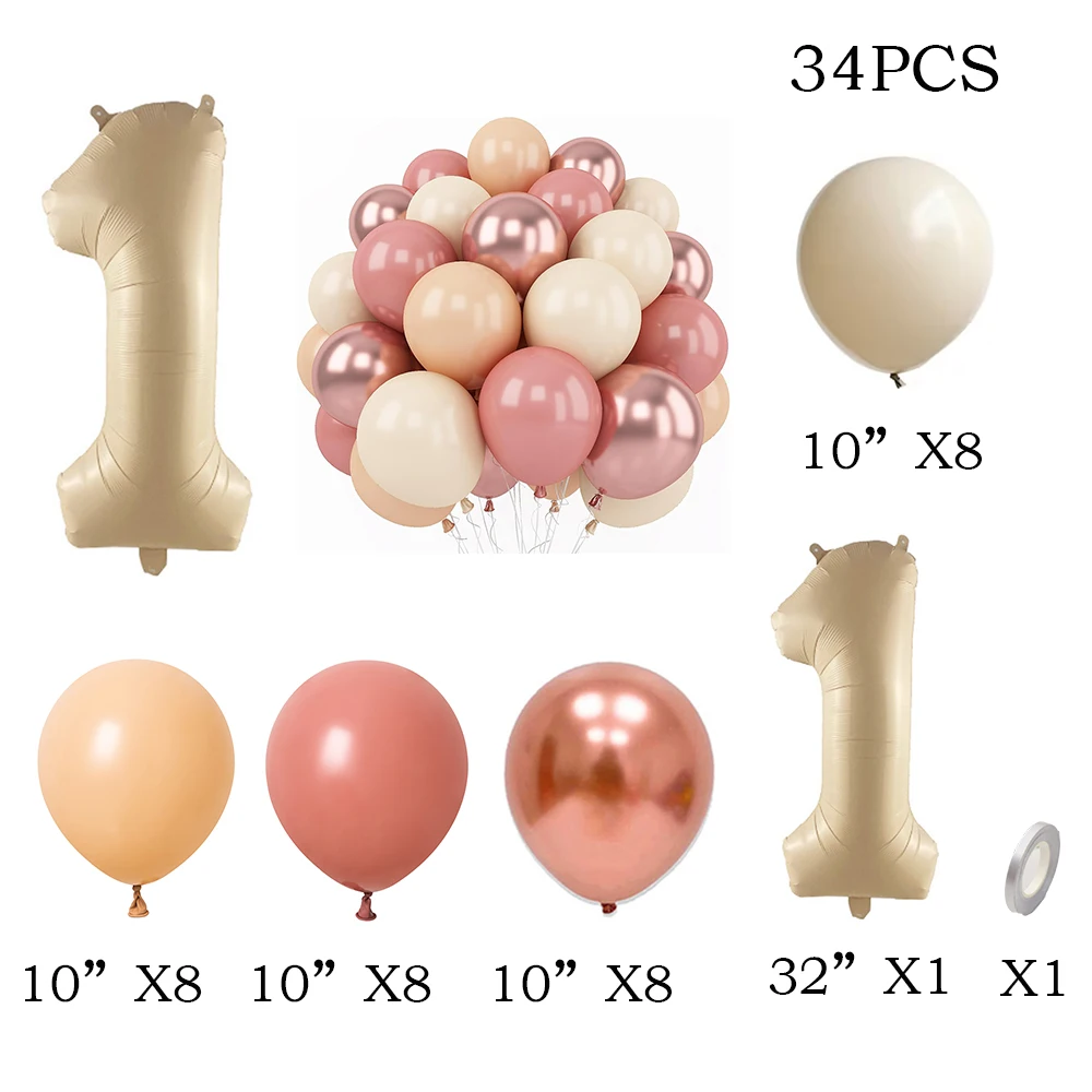 Фольгированные шары Surpsea 32 дюйма набор 34 шт.
Фольгированные шары Surpsea 32 дюйма набор 34 шт.