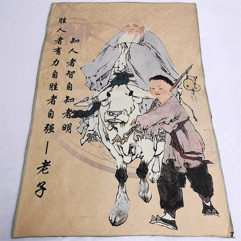 Tangka Embroidery, Laozi Riding a Bull,Exquisite home decoration painting, auspicious decoration
Tangka Embroidery, Laozi Riding a Bull,Exquisite home decoration painting, auspicious decoration