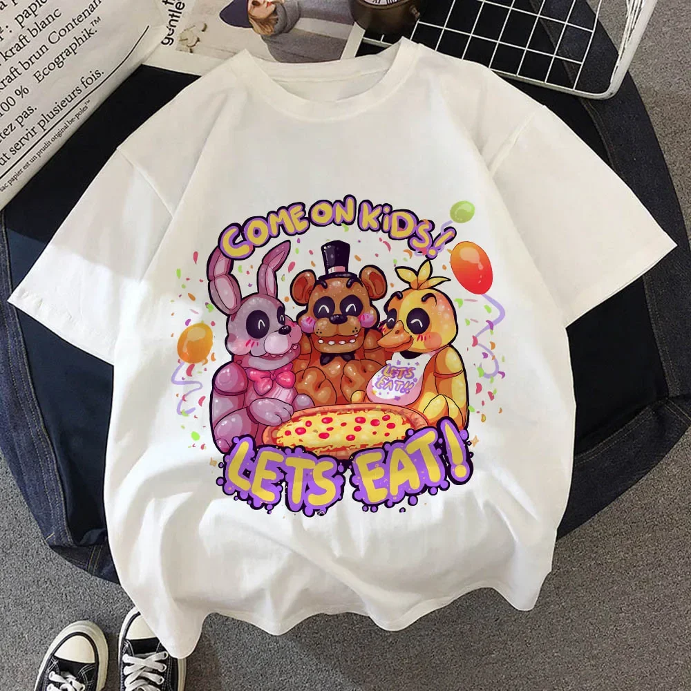 FNAF Children T-shirt Summer Kids Casual Clothes Cartoons Animals Bear Rabbit Game Kawaii Tops Anime Street Boy Girl Tees Shirts
FNAF Children T-shirt Summer Kids Casual Clothes Cartoons Animals Bear Rabbit Game Kawaii Tops Anime Street Boy Girl Tees Shirts