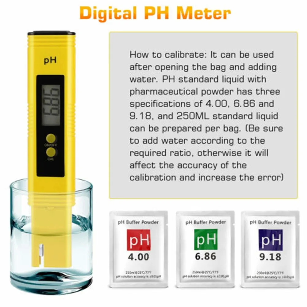 Digital PH Acid Water Meter Measurement Sensor Reader Digital Probe Pen PH Digital Meter For Water Temperatures Quality Portable
Digital PH Acid Water Meter Measurement Sensor Reader Digital Probe Pen PH Digital Meter For Water Temperatures Quality Portable