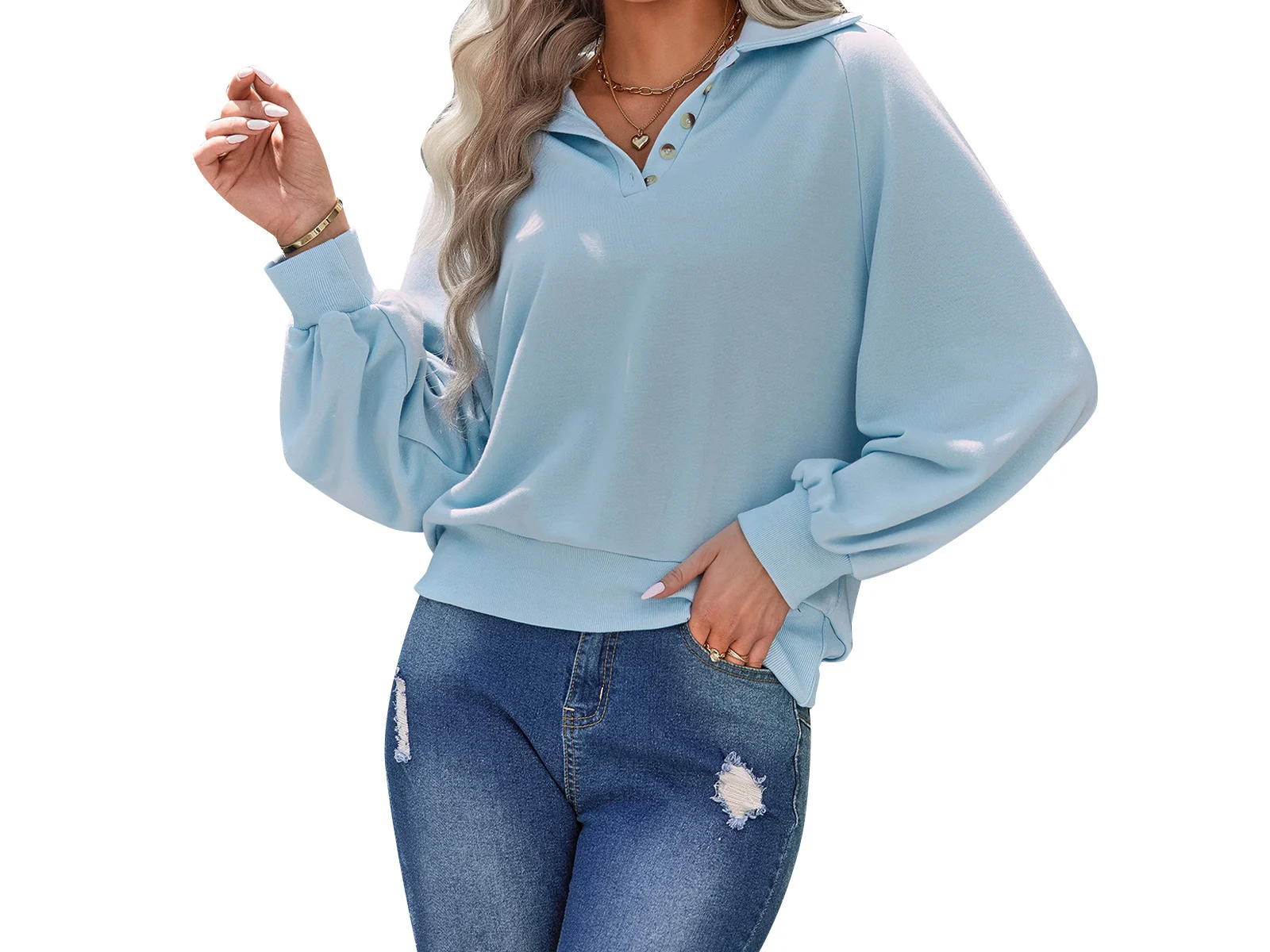 2022 Autumn and Winter New Women's Tops Lapel Solid Color Fashion Casual Sweater Women's Clothes 
2022 Autumn and Winter New Women's Tops Lapel Solid Color Fashion Casual Sweater Women's Clothes