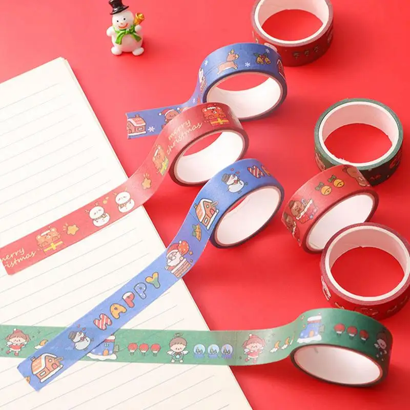 Christmas Paper Tape Decorative Christmas Tree Tape Snowman Paper Tape Holiday Paper Tape for DIY Crafts Wrapping Party Favors
Christmas Paper Tape Decorative Christmas Tree Tape Snowman Paper Tape Holiday Paper Tape for DIY Crafts Wrapping Party Favors
