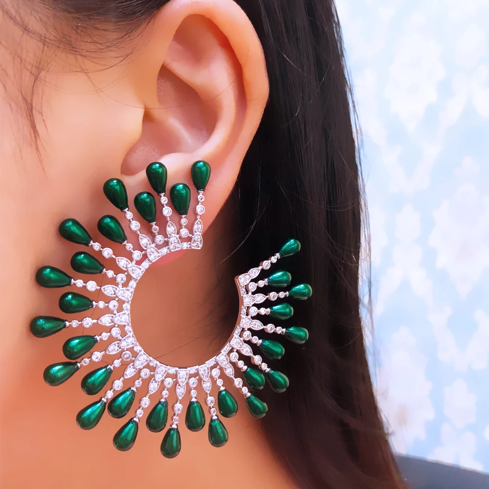 Missvikki New Big Shiny Earrings For Women Bridal Wedding Girl Daily Surper Jewelry High Quality Facebook Ins Trendy Classic
Missvikki New Big Shiny Earrings For Women Bridal Wedding Girl Daily Surper Jewelry High Quality Facebook Ins Trendy Classic