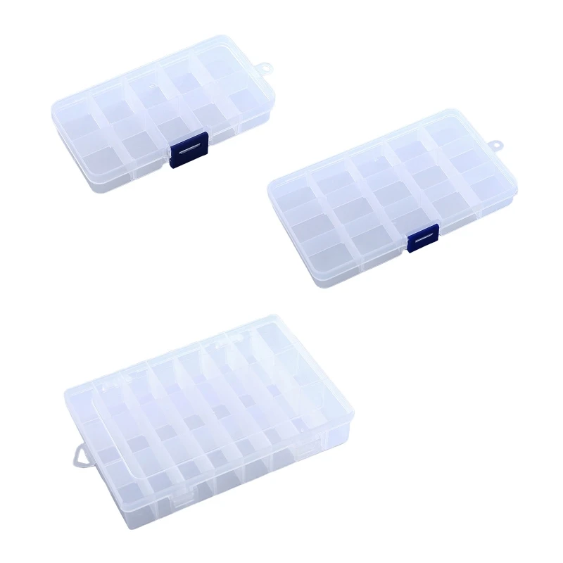 Electronic Component Parts Storage Box 10/15/24 Grids Plastic Clear Organizer
Electronic Component Parts Storage Box 10/15/24 Grids Plastic Clear Organizer
