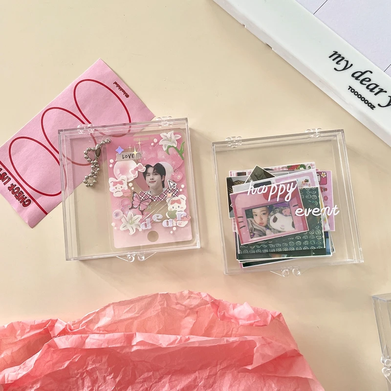 Transparent Polaroid Photo Storage Box Mini Photo Memo Sheets Storage Box Photocard Holder Card Holder Korean Ins Stationery
Transparent Polaroid Photo Storage Box Mini Photo Memo Sheets Storage Box Photocard Holder Card Holder Korean Ins Stationery