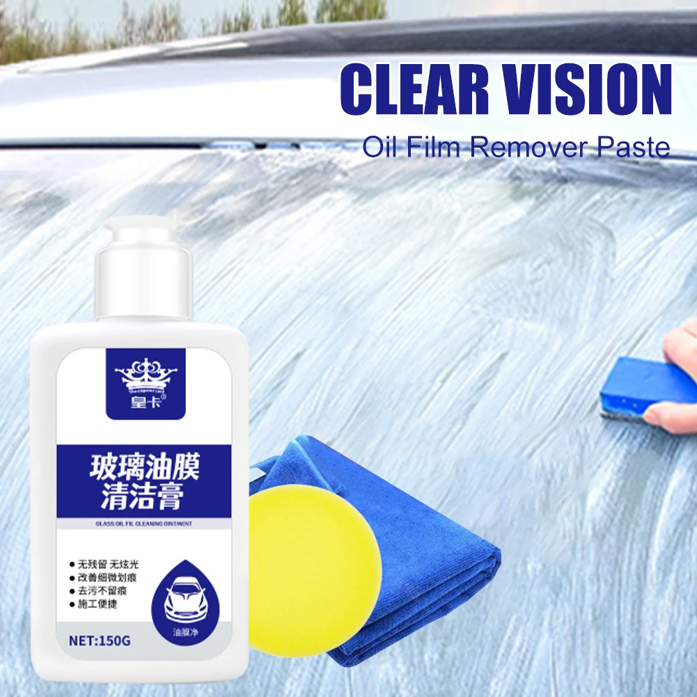 150g Car Oil Flim Remover Paste Glass Cleaner Auto Windshield Cleaning Agent Up to 30 Day Mild Formula Glass Oil Film Clean Tool
150g Car Oil Flim Remover Paste Glass Cleaner Auto Windshield Cleaning Agent Up to 30 Day Mild Formula Glass Oil Film Clean Tool