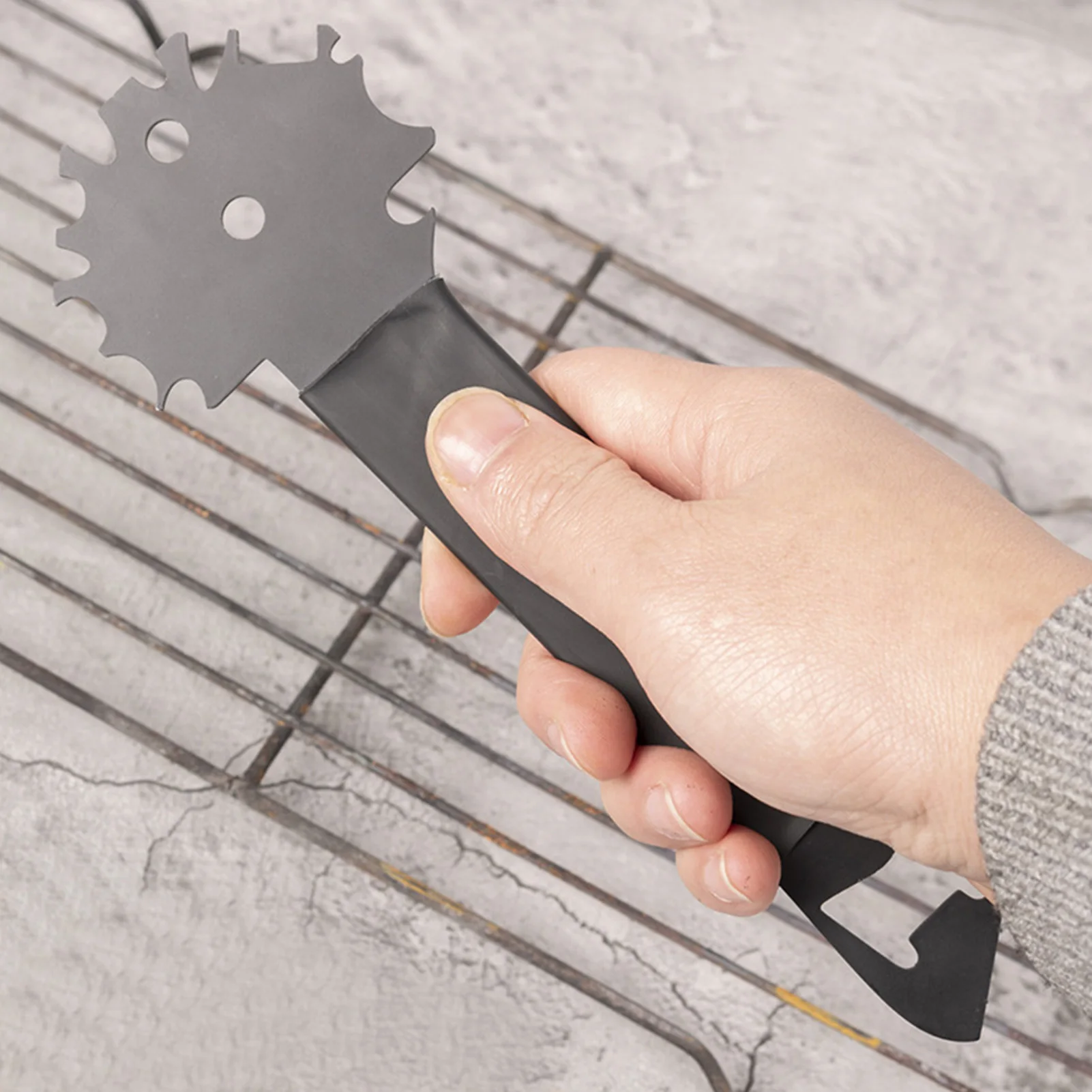 BBQ Grill Scraper Universal Stainless Steel Scraper Tool Portable Grill Cleaning Scraper with Bottle Opener BBQ Accessories
BBQ Grill Scraper Universal Stainless Steel Scraper Tool Portable Grill Cleaning Scraper with Bottle Opener BBQ Accessories