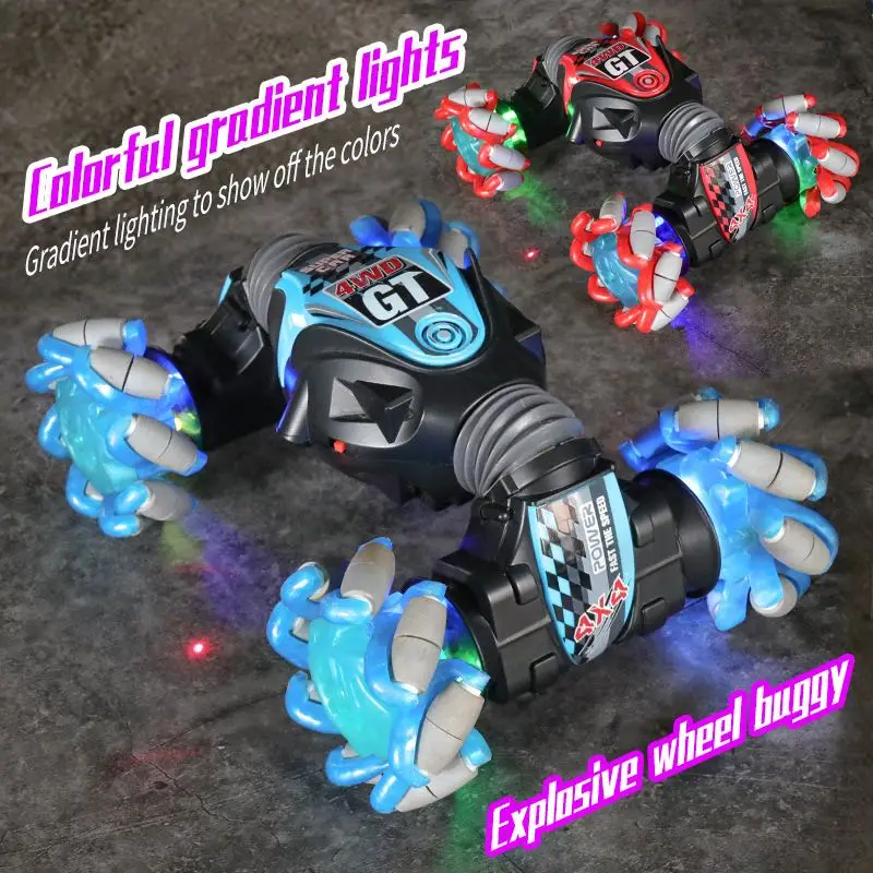 Colorful Luminous Tyres Stunt Car Remote Control Watch Gesture Sensor Electric Toy RC Drift Car 2.4GHz 4WD Rotation Gift
Colorful Luminous Tyres Stunt Car Remote Control Watch Gesture Sensor Electric Toy RC Drift Car 2.4GHz 4WD Rotation Gift