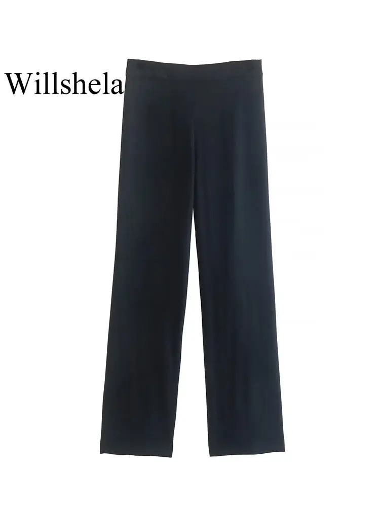 Willshela женские модные однотонные брюки с боковой молнией винтажные женские прямые брюки с высокой талией
Willshela женские модные однотонные брюки с боковой молнией винтажные женские прямые брюки с высокой талией