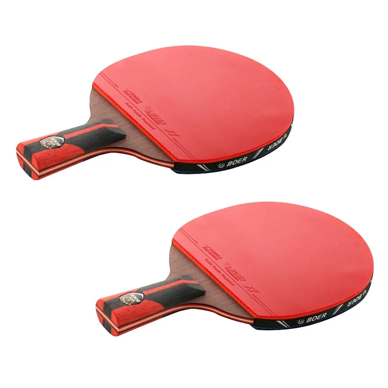 

2X BOER Ping Pong Paddle Carbon Performance-Level Table Tennis Racket For Tournament Play