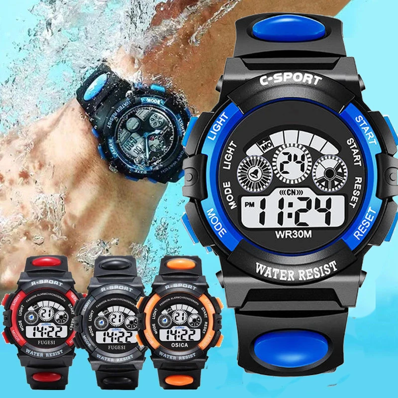 Children's Luminous Electronic Watches LED Colorful Waterproof Digital Sports Watches for Boys Girls Creative Kids Clock Gift
Children's Luminous Electronic Watches LED Colorful Waterproof Digital Sports Watches for Boys Girls Creative Kids Clock Gift