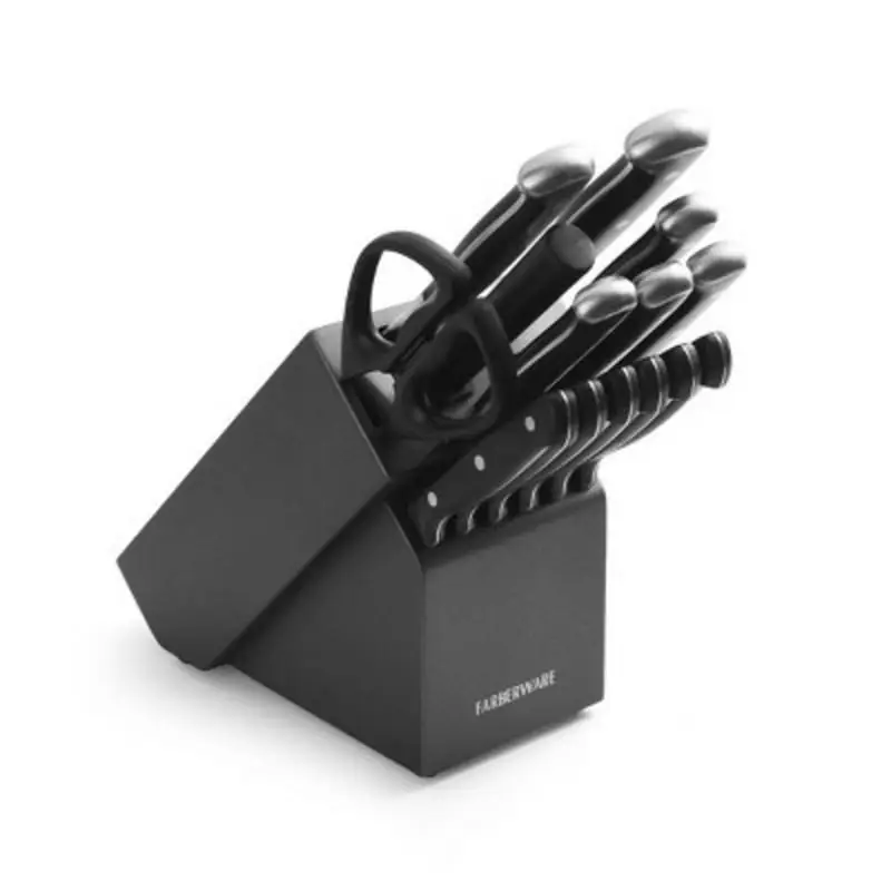 Forged Triple- Kitchen Knife Block Set with Black Block and Black Handles Cuchillo japones cocina ножи Combat knife military
Forged Triple- Kitchen Knife Block Set with Black Block and Black Handles Cuchillo japones cocina ножи Combat knife military