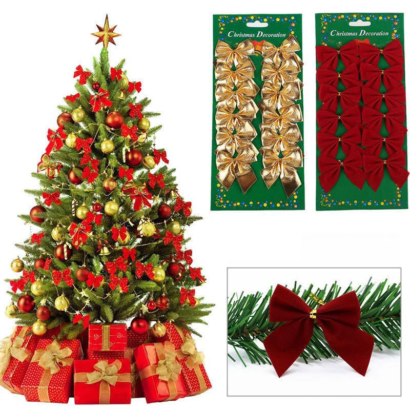 12Pcs/set Glitter Colors Bow Knot Xmas Bows Christmas Tree Decoration Party Gift Present Xmas Bows Christmas New Year Decor DIY
12Pcs/set Glitter Colors Bow Knot Xmas Bows Christmas Tree Decoration Party Gift Present Xmas Bows Christmas New Year Decor DIY