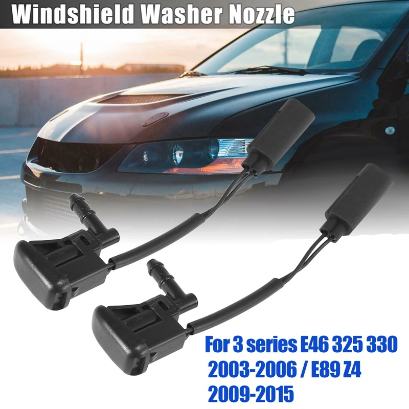 2X New Windshield Heated Washer Sprayer Nozzle Jet 61668361039 For-BMW 3 Series E46 325 330 2003-2006 / E89 Z4 2009-2015
2X New Windshield Heated Washer Sprayer Nozzle Jet 61668361039 For-BMW 3 Series E46 325 330 2003-2006 / E89 Z4 2009-2015