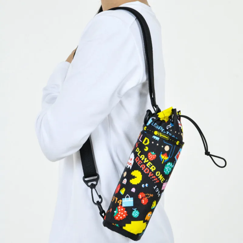 Girls' Bag Pac-Man Co Branded Cartoon Print Cylinder Bag French Fashion Bag Holiday Birthday Gift 
Girls' Bag Pac-Man Co Branded Cartoon Print Cylinder Bag French Fashion Bag Holiday Birthday Gift