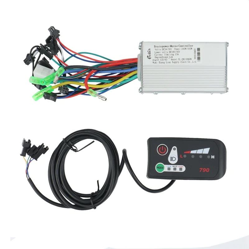 250W/350W Electric Bike Brushless Motor Controller with 790 LED Display Panel&Speed Switch E-Bike Parts
250W/350W Electric Bike Brushless Motor Controller with 790 LED Display Panel&Speed Switch E-Bike Parts