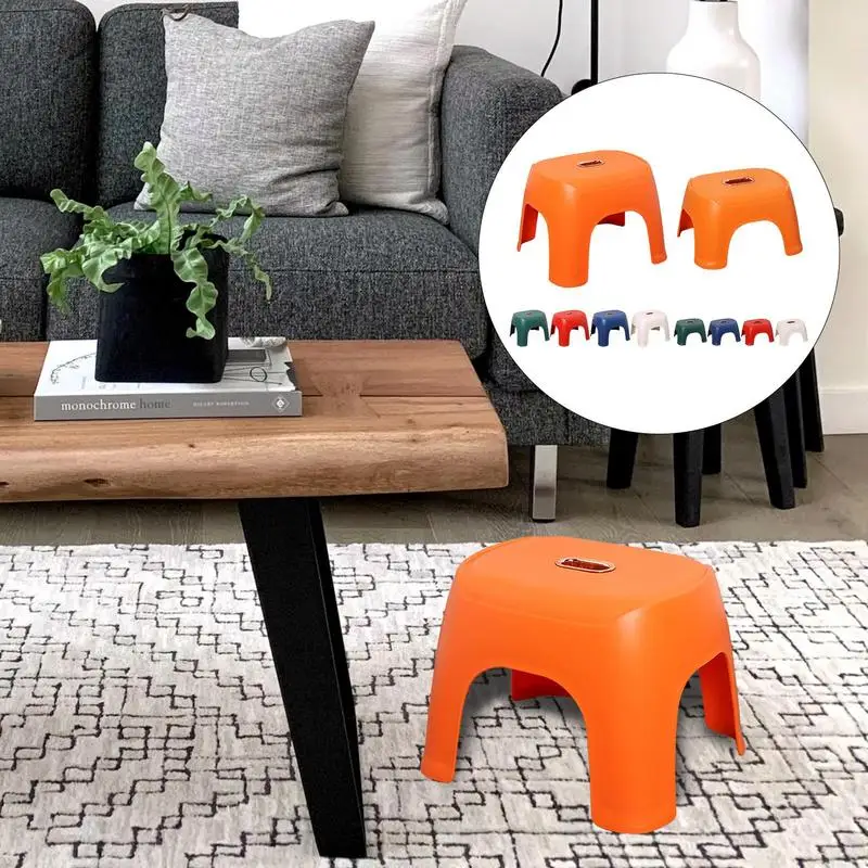 Small Step Stool Household Anti-slip Square Stool Multi Functional Mini Bench For Toddler Kids Bathroom Household Supplies 
Small Step Stool Household Anti-slip Square Stool Multi Functional Mini Bench For Toddler Kids Bathroom Household Supplies