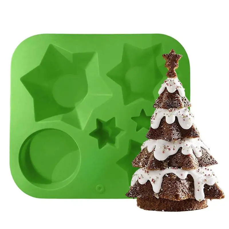 3D Christmas Tree Mold Holiday Cake Mould Baking Mold Trays Non-Stick Heat Resistant DIY Baking Supplies Biscuit Cake Fondant
3D Christmas Tree Mold Holiday Cake Mould Baking Mold Trays Non-Stick Heat Resistant DIY Baking Supplies Biscuit Cake Fondant