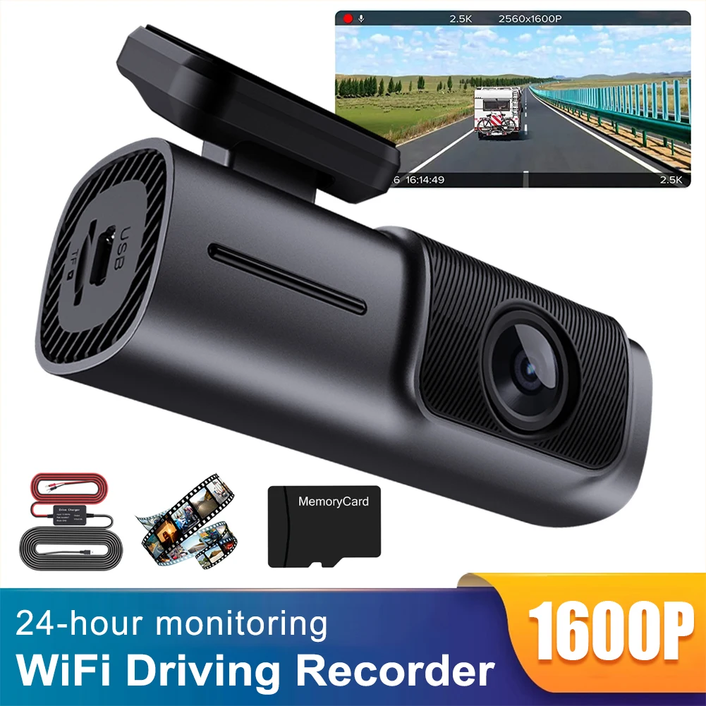 1PCS Universal Car Dash Camera 1600P 2.5K High Pixel Night Vision Camera Loop Recording Parking Monitor Car Video Recorder
1PCS Universal Car Dash Camera 1600P 2.5K High Pixel Night Vision Camera Loop Recording Parking Monitor Car Video Recorder