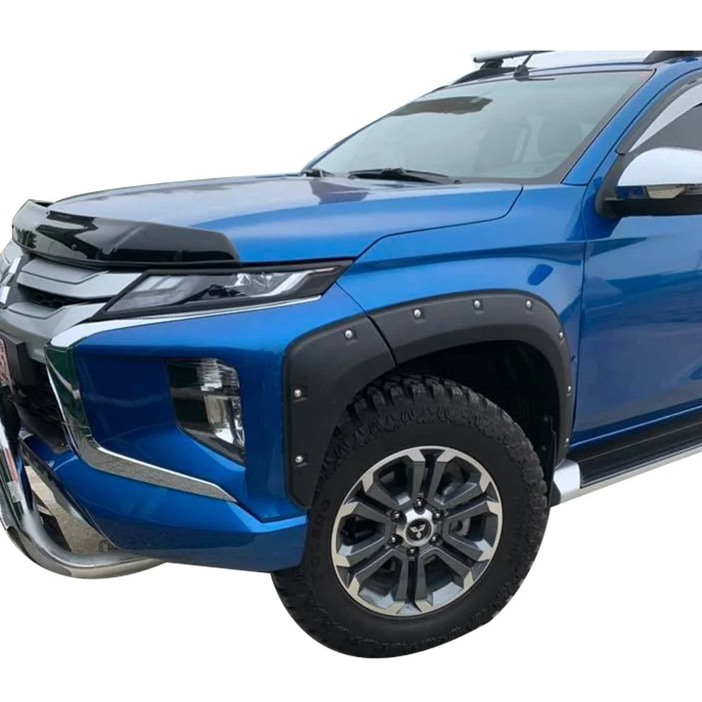 Матовая черная колесная арка, расклешенное крыло, модифицированное для Mitsubishi Triton MR L200 2019 2020, аксессуары PICKUP 4x4 
Матовая черная колесная арка, расклешенное крыло, модифицированное для Mitsubishi Triton MR L200 2019 2020, аксессуары PICKUP 4x4