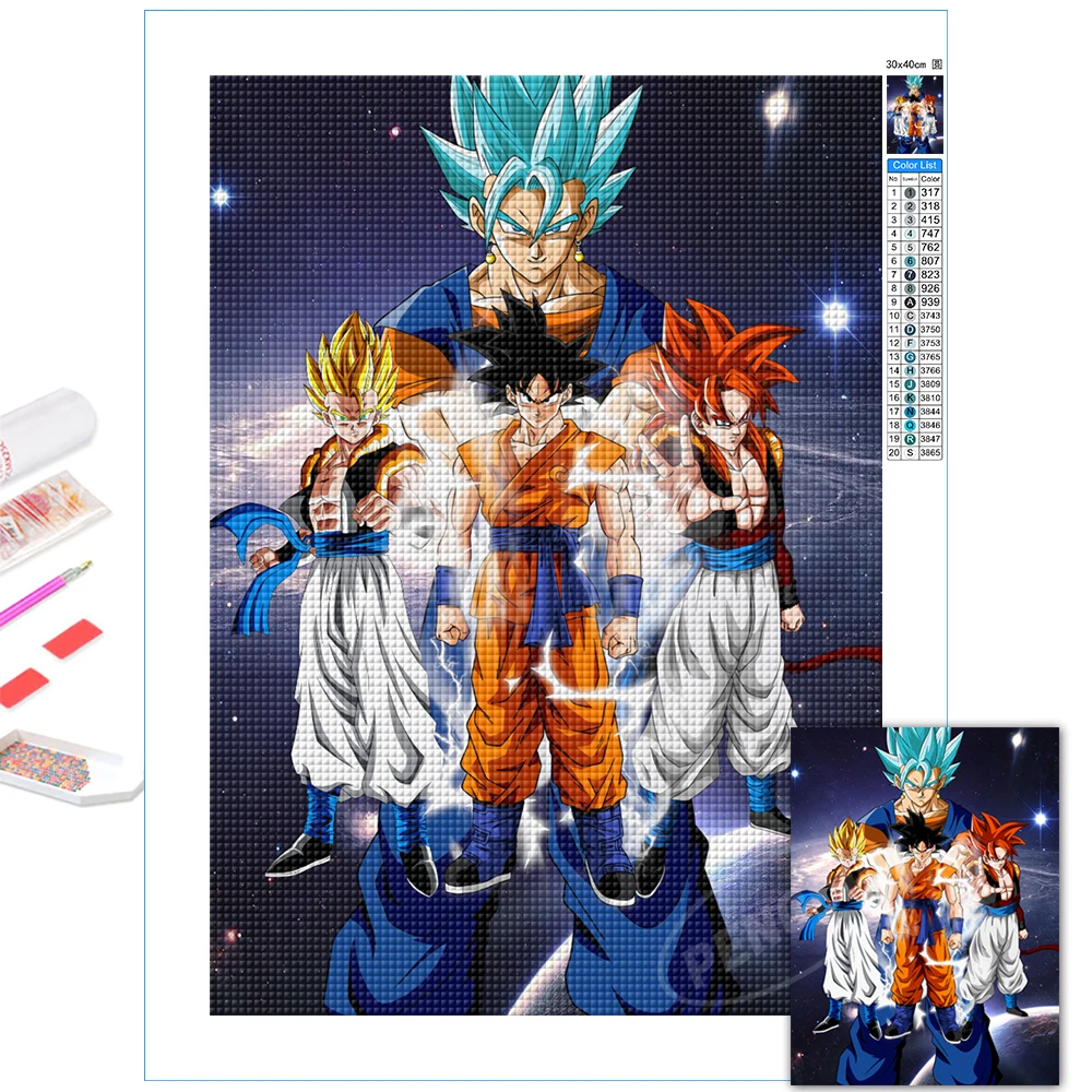 Super Saiyan Goku 5D Diamond Paintings Classic Anime Dragon Ball Full Drill Embroidery Kits Home Decor Diy Cross Stitch Pictures
Super Saiyan Goku 5D Diamond Paintings Classic Anime Dragon Ball Full Drill Embroidery Kits Home Decor Diy Cross Stitch Pictures