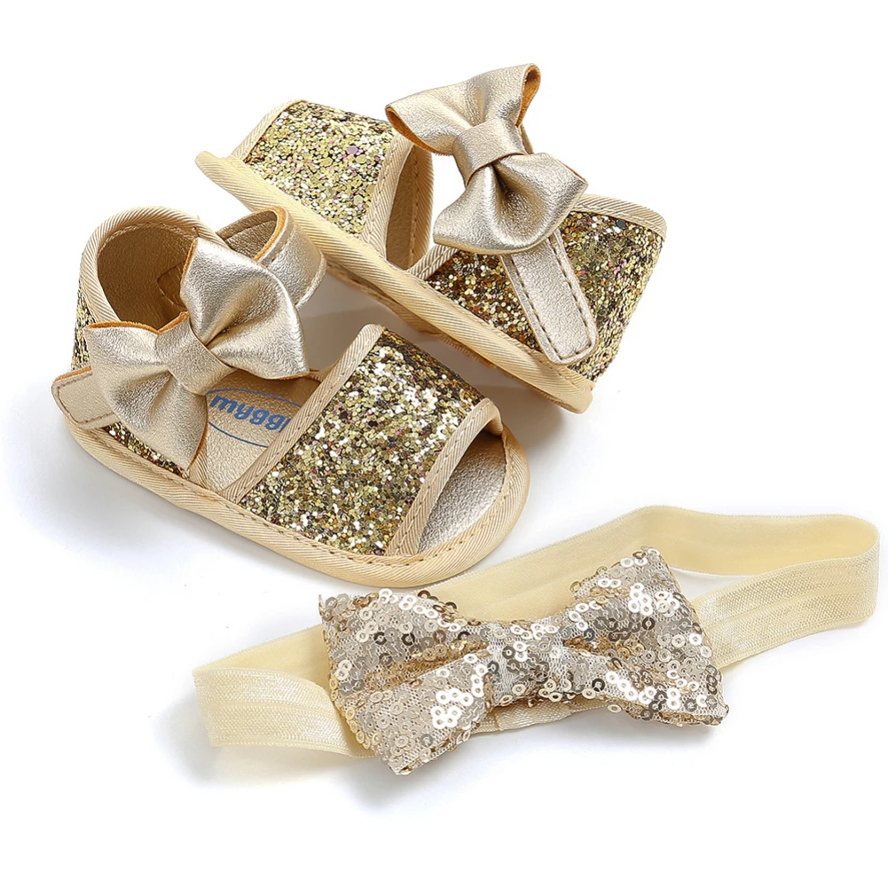 Baby Girl Sparkle Sandals + Headband Newborn Soft Anti-Slip Infant Shoes Casual First Walker 0-18 Months For Kids For Baby
Baby Girl Sparkle Sandals + Headband Newborn Soft Anti-Slip Infant Shoes Casual First Walker 0-18 Months For Kids For Baby