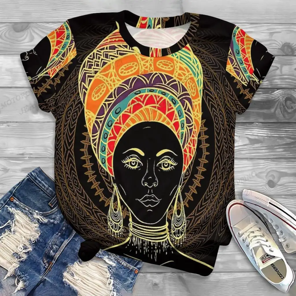 Women's Tshirts Africa Girl 3d Print Tshirts Women Fashion Ethnographic Style Tshirt Summer Vintage Tops Tees Y2k Tops Girl Tee
Women's Tshirts Africa Girl 3d Print Tshirts Women Fashion Ethnographic Style Tshirt Summer Vintage Tops Tees Y2k Tops Girl Tee