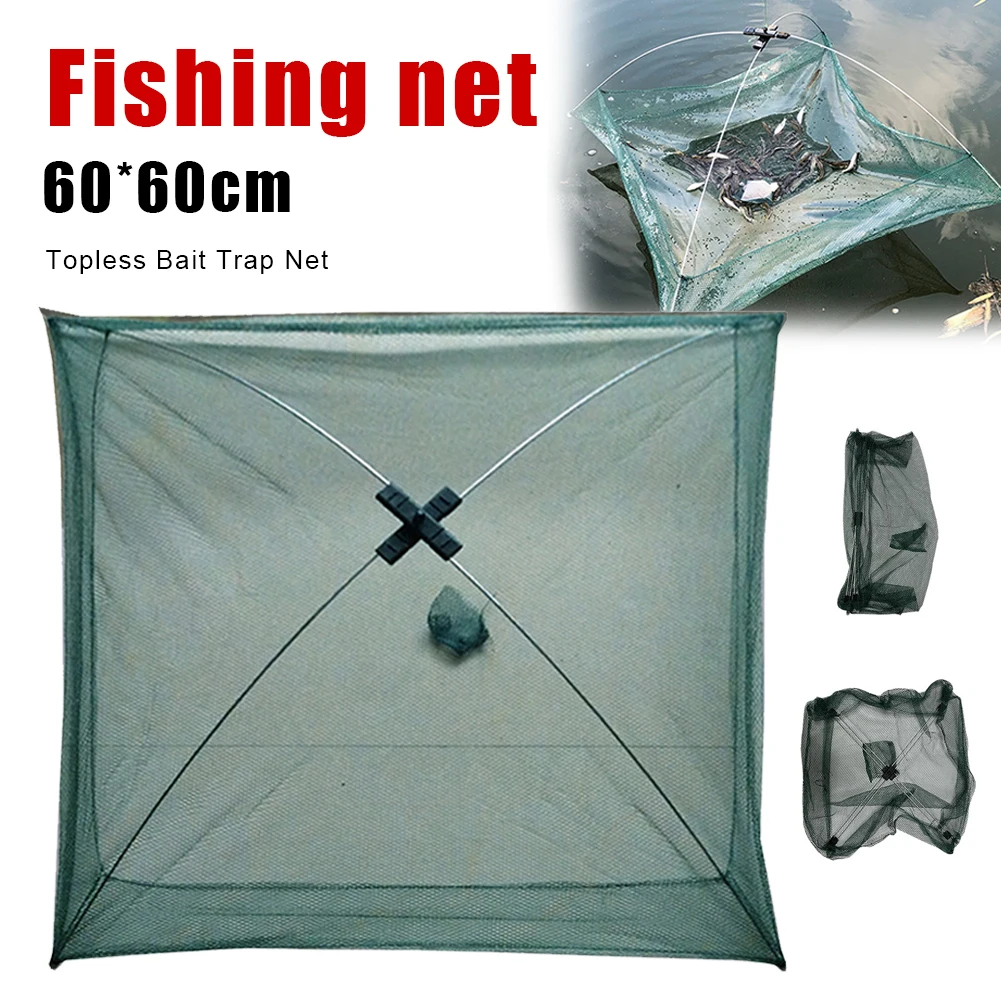 60x60cm Portable Fishing Net Foldable Bait Net Fishing Net Baits Trap Cast Dip Crab Shrimp Nets Fishing Tackle Accessories
60x60cm Portable Fishing Net Foldable Bait Net Fishing Net Baits Trap Cast Dip Crab Shrimp Nets Fishing Tackle Accessories